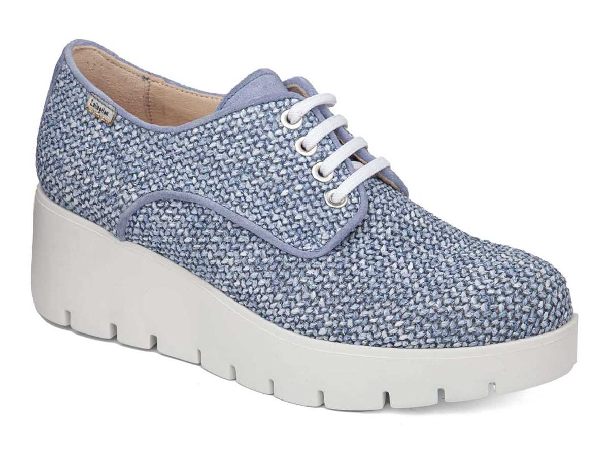 Callaghan 32101 Amal Platform Sneakers Dames Blauw | MVR4580GS