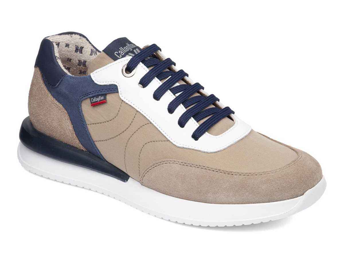 Callaghan 51100 Moses Sneakers Heren Beige Blauw | BXG4591QL