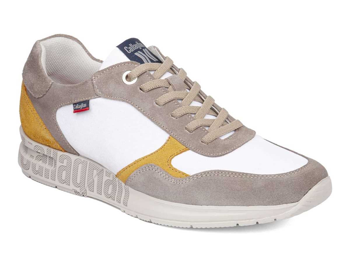 Callaghan 91324 Goliat S.I.Lase Sneakers Heren Grijs Wit Geel | AUQ7335OI