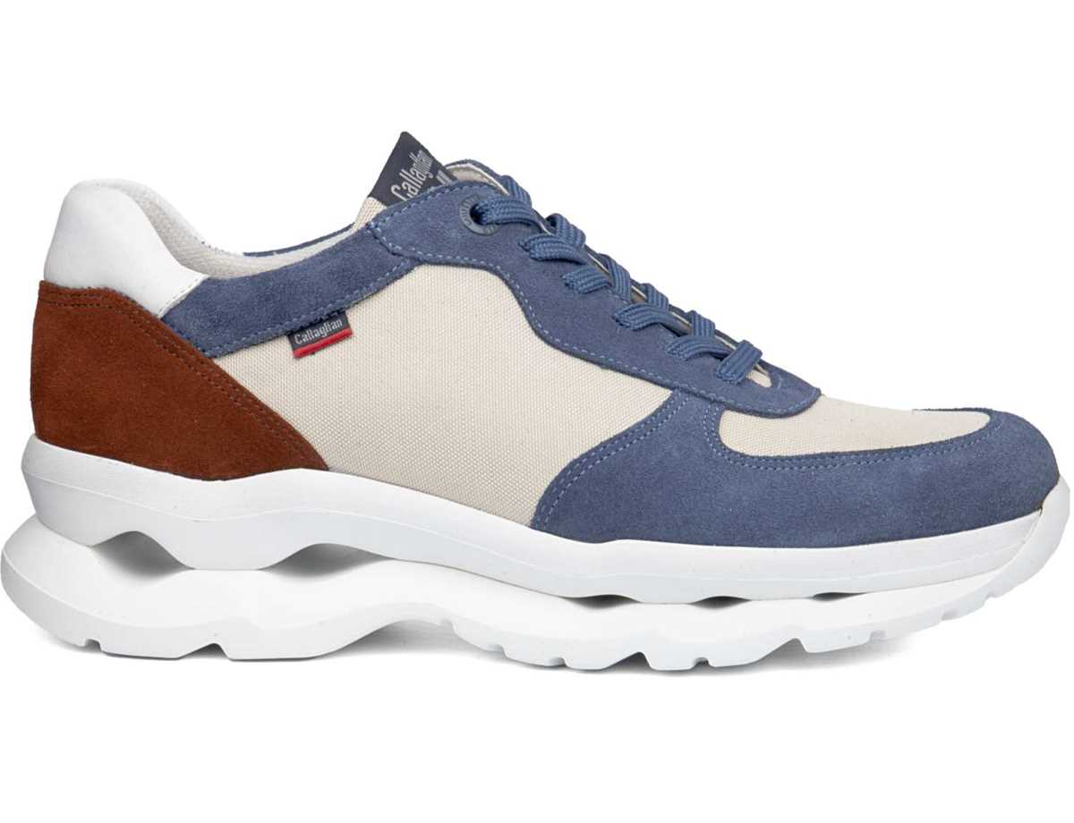 Callaghan 17813 Mare Sneakers Heren Blauw Beige Bruin | FIJ8213IP