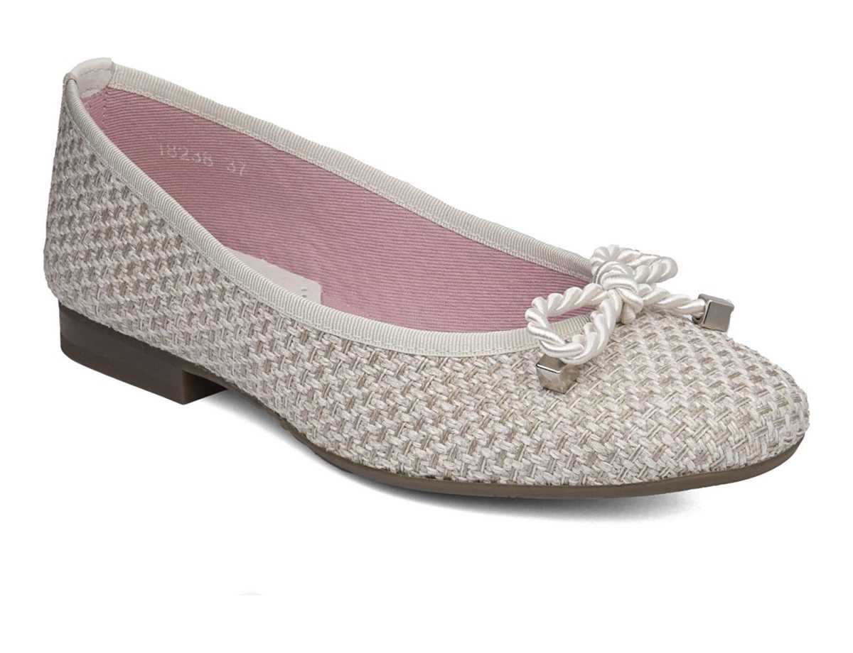 Callaghan 18238 Mila Ballerina Schoenen Dames Beige Wit | ESU98AT