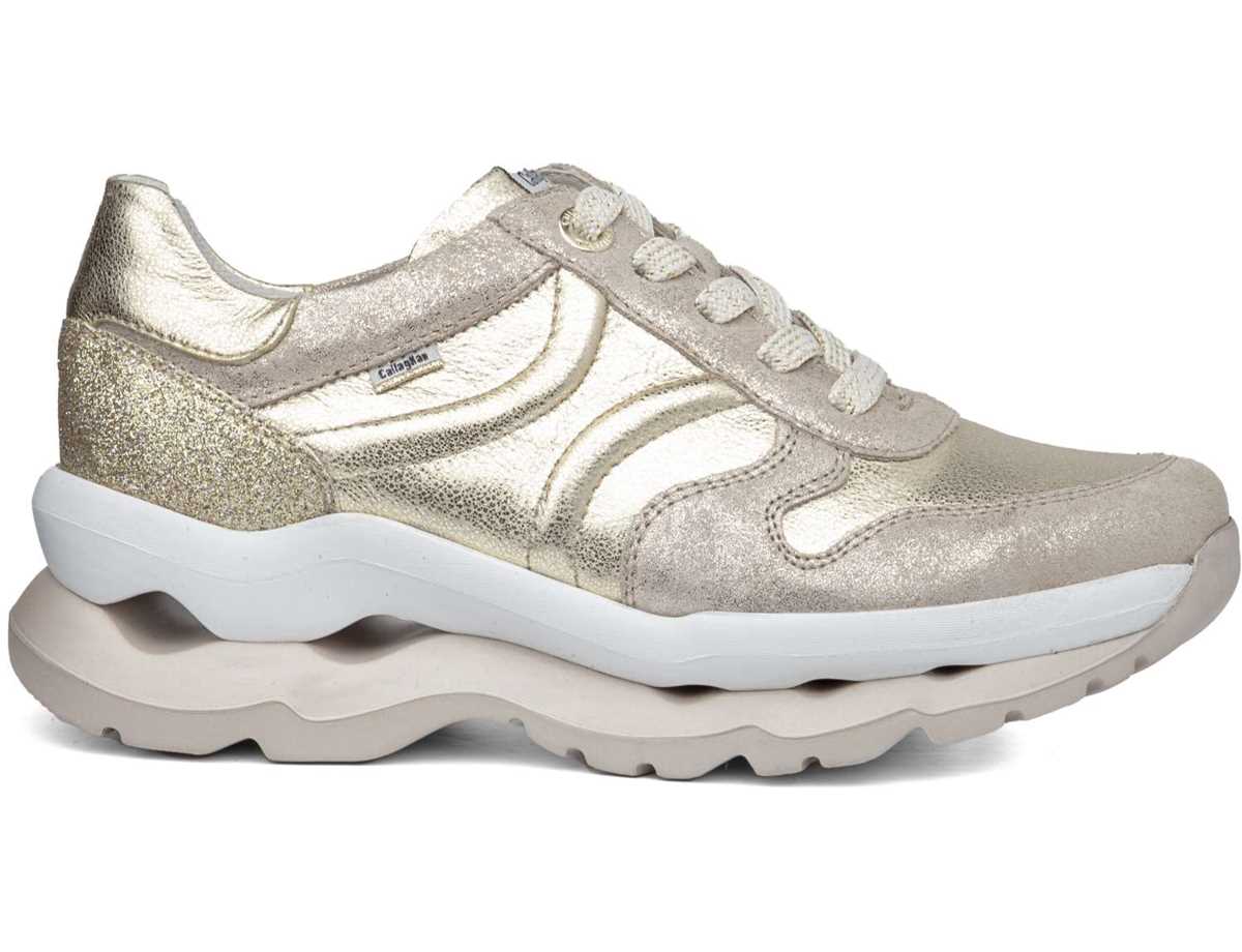 Callaghan 18820 Sole Sneakers Dames Wit Beige Goud | FZH2616GO