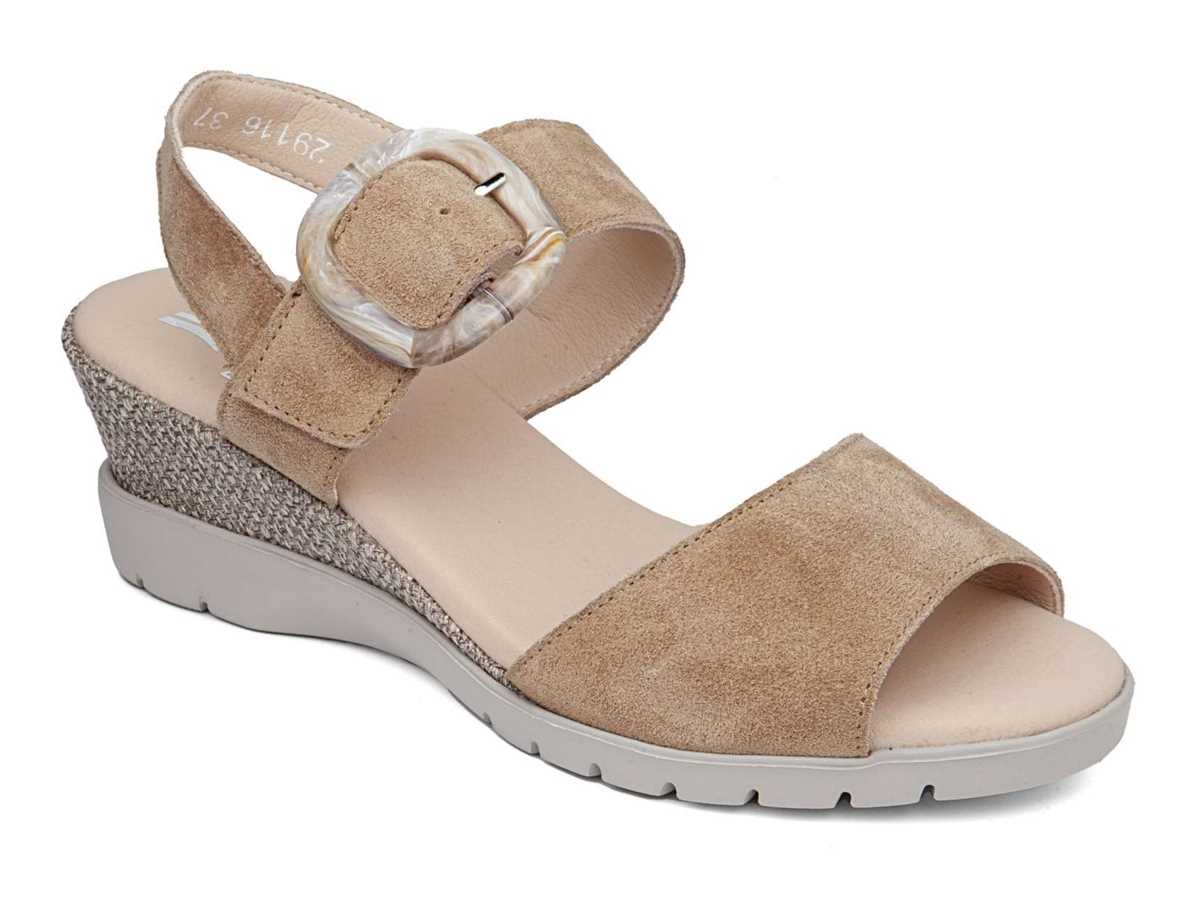 Callaghan 29116 Esperanza Sleehak Sandalen Dames Beige | XFH8011WF