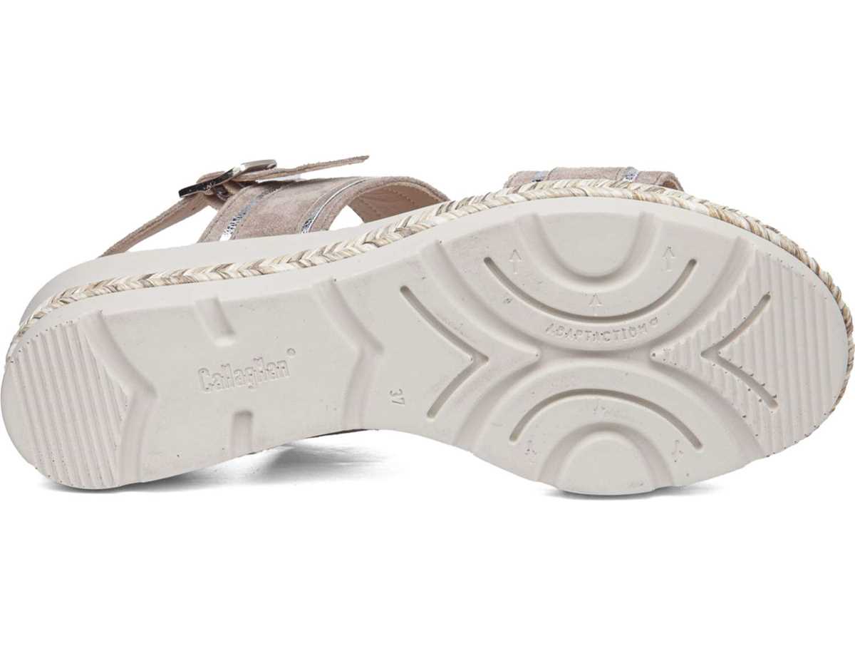 Callaghan 29805 Mara Sleehak Sandalen Dames Beige Zilver | XOE4352ST