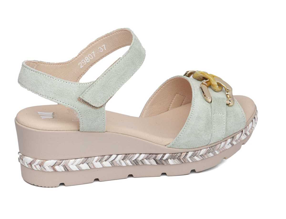 Callaghan 29807 Mara Sleehak Sandalen Dames Groen | MED8380BO