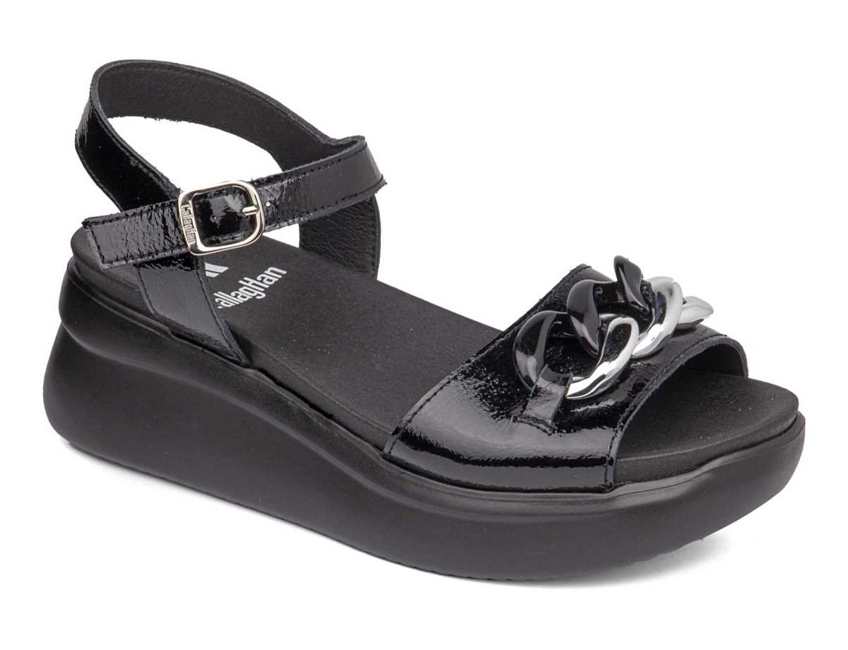 Callaghan 29910 Llana Sleehak Sandalen Dames Zwart | AXM902BD