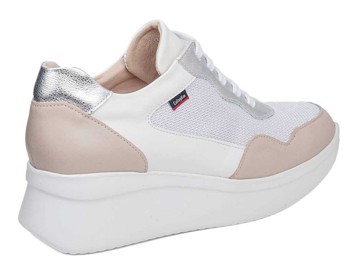 Callaghan 30002 Hanna Sneakers Dames Roze Wit Zilver | XCE1034UY