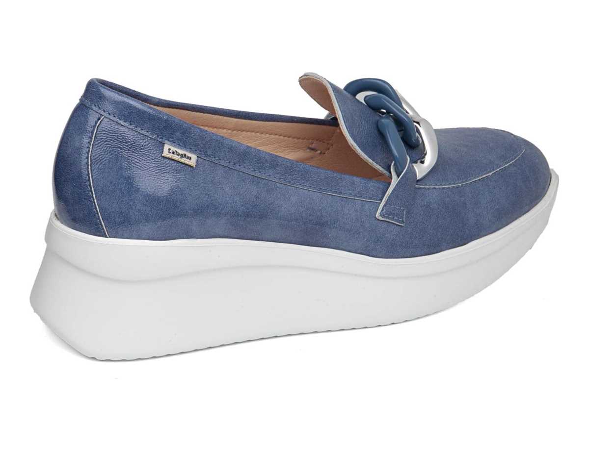 Callaghan 30019 Hanna Platform Schoenen Dames Blauw | DXV5514SX