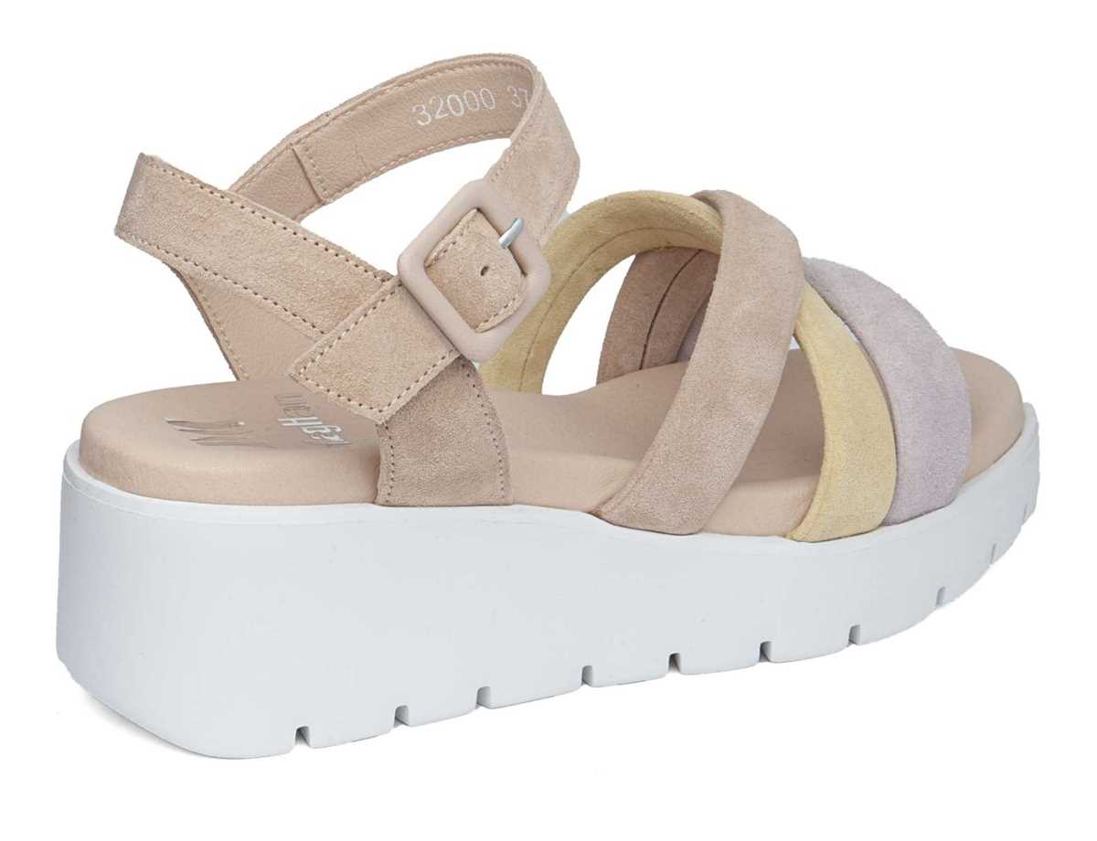 Callaghan 32000 Bera Sleehak Sandalen Dames Paars Geel Beige | WQA7453WN