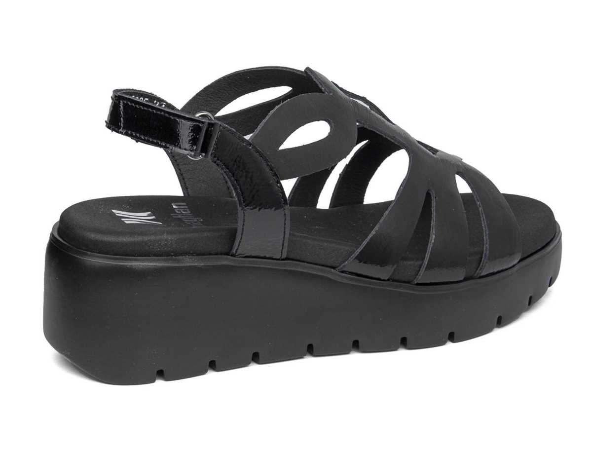 Callaghan 32005 Bera Sandalen Plateauzool Dames Zwart | GUX9493GR