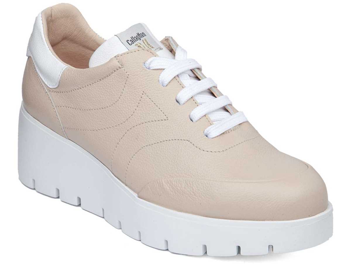 Callaghan 32102 Amal Platform Sneakers Dames Roze Wit | NDP2645NT