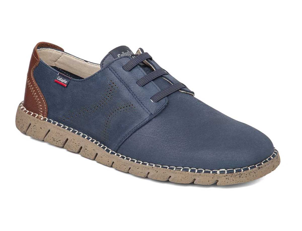 Callaghan 43200 Viz Veterschoenen Heren Blauw Bruin | MKH785FB