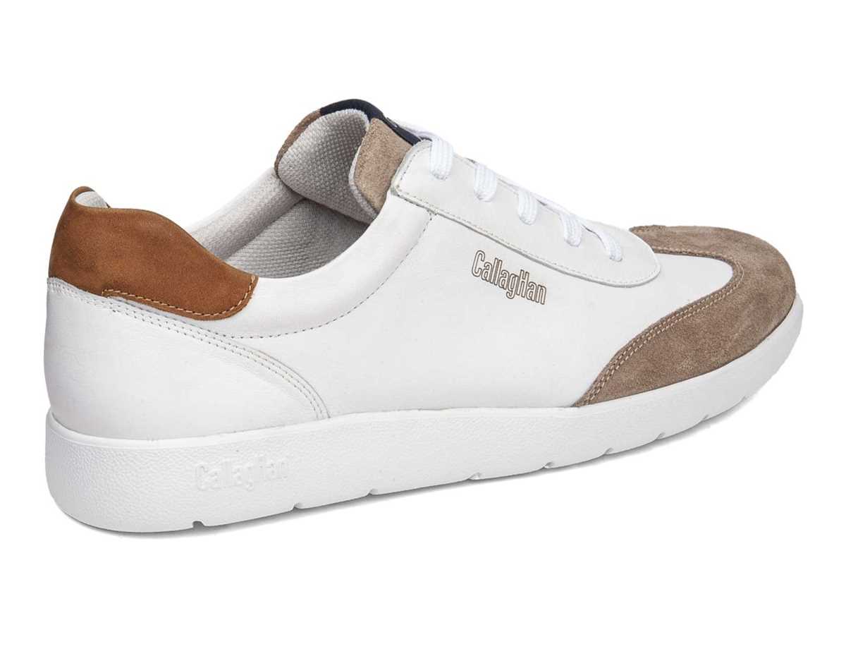 Callaghan 43708 Amanci Sneakers Heren Wit Beige Bruin | VML2473CT