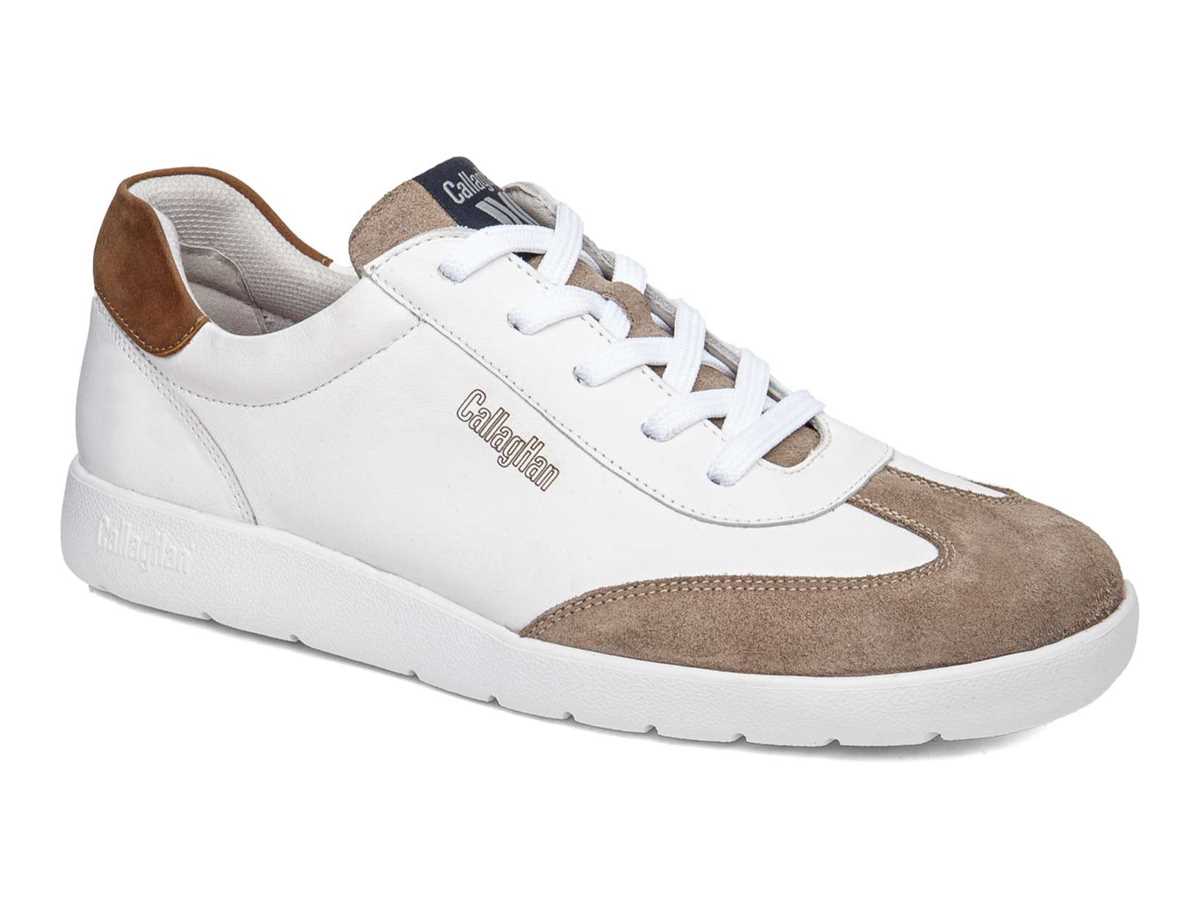 Callaghan 43708 Amanci Sneakers Heren Wit Beige Bruin | VML2473CT