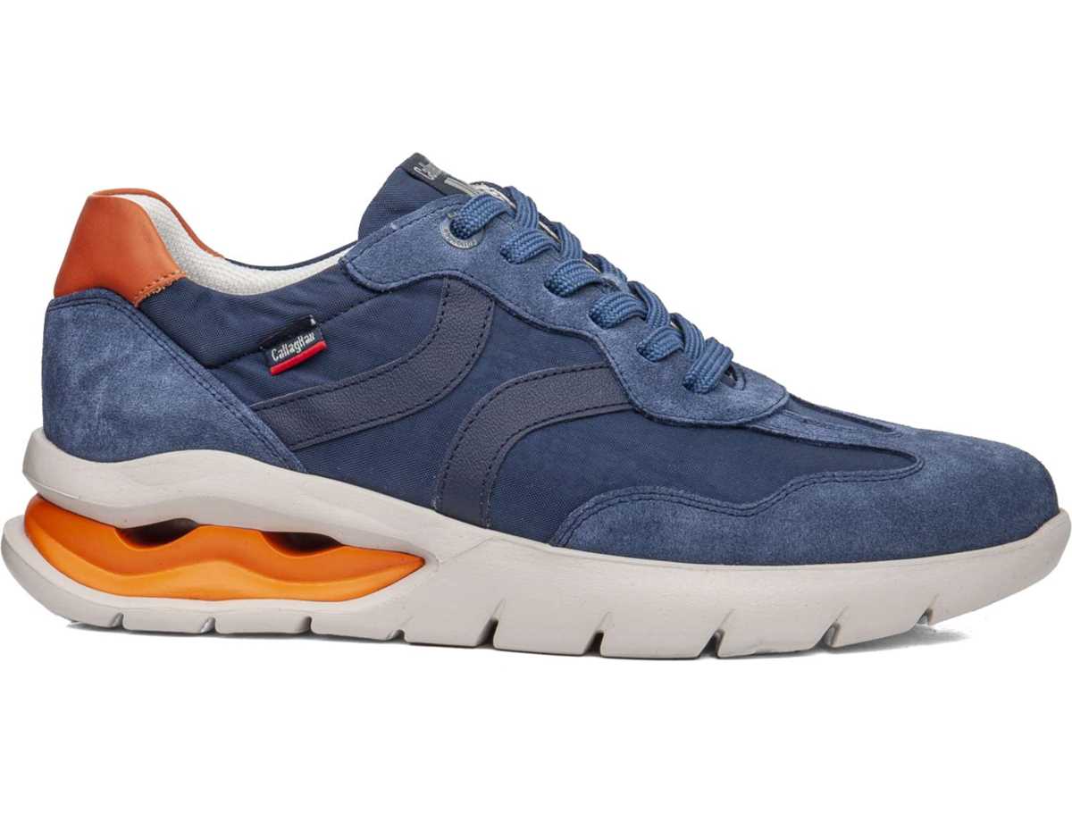 Callaghan 45408 Vento Sneakers Heren Blauw Oranje | ZID391YD