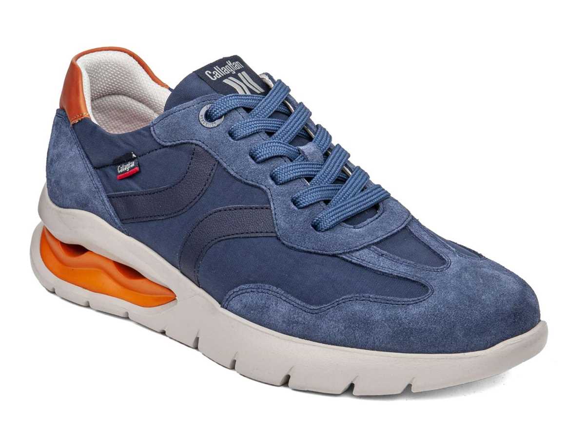 Callaghan 45408 Vento Sneakers Heren Blauw Oranje | ZID391YD