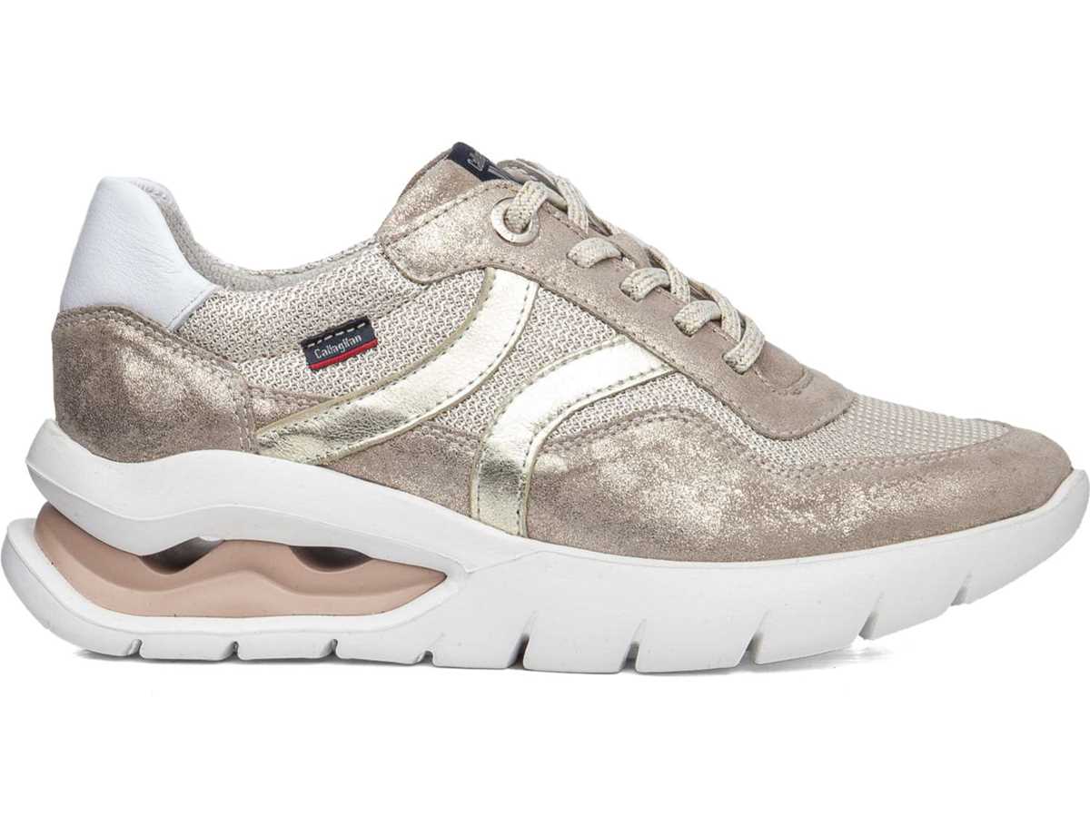 Callaghan 45812 Aria Sneakers Dames Wit Goud Beige | WHY959TM