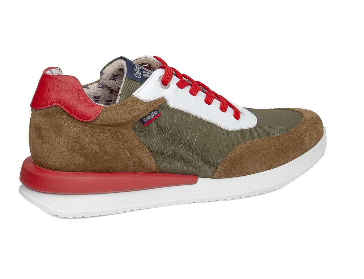 Callaghan 51100 Moses Sneakers Heren Groen Bruin Rood | OUI2880KT