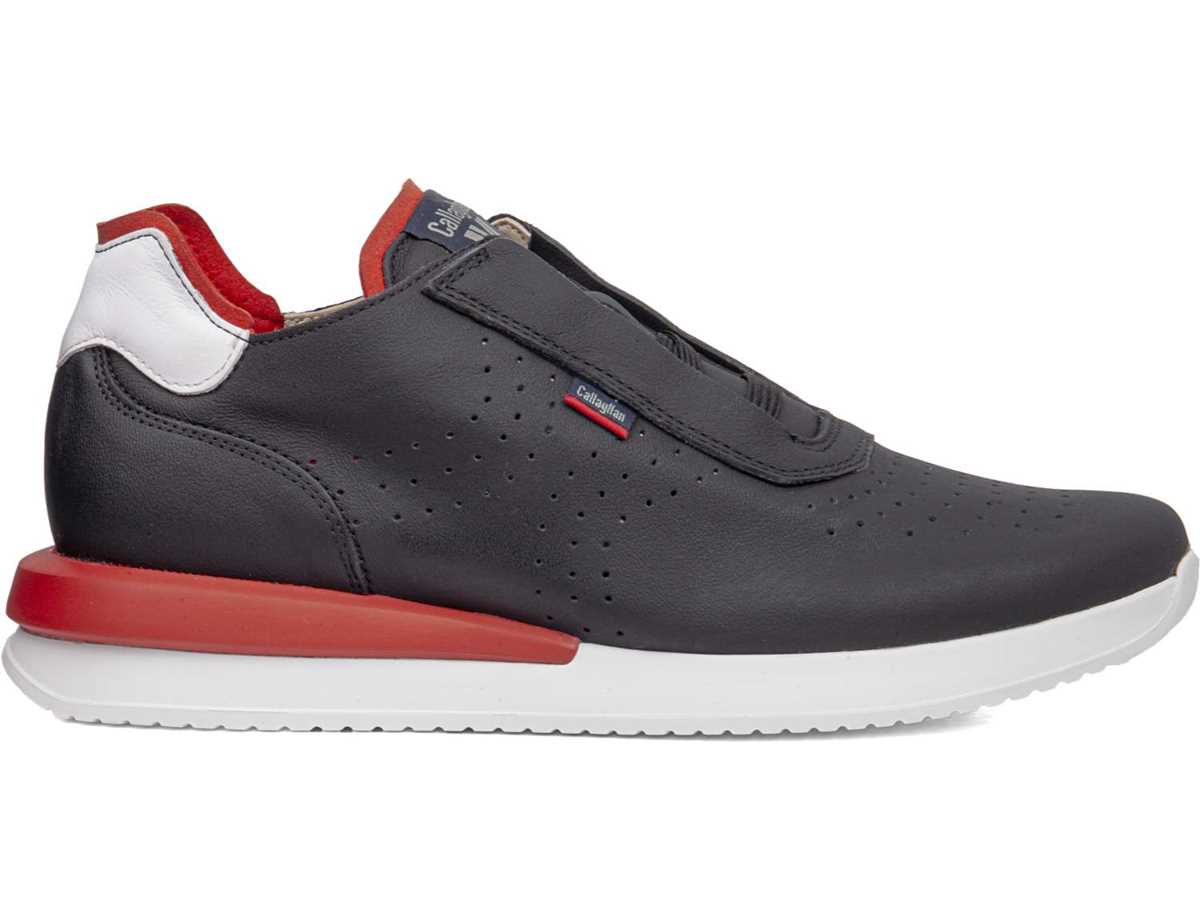 Callaghan 51101 Moses Sneakers Heren Zwart Wit Rood | TLX1355IQ