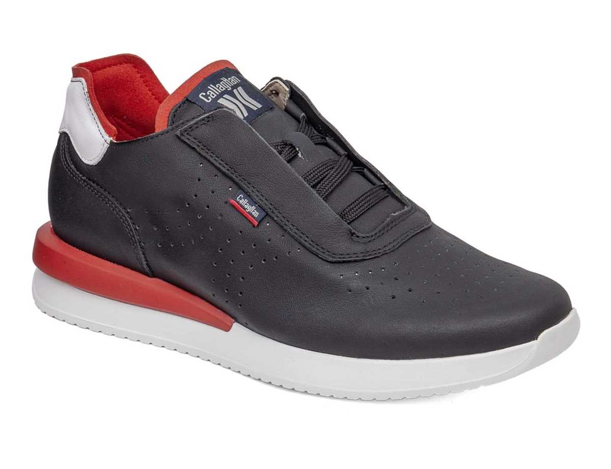 Callaghan 51101 Moses Sneakers Heren Zwart Wit Rood | TLX1355IQ