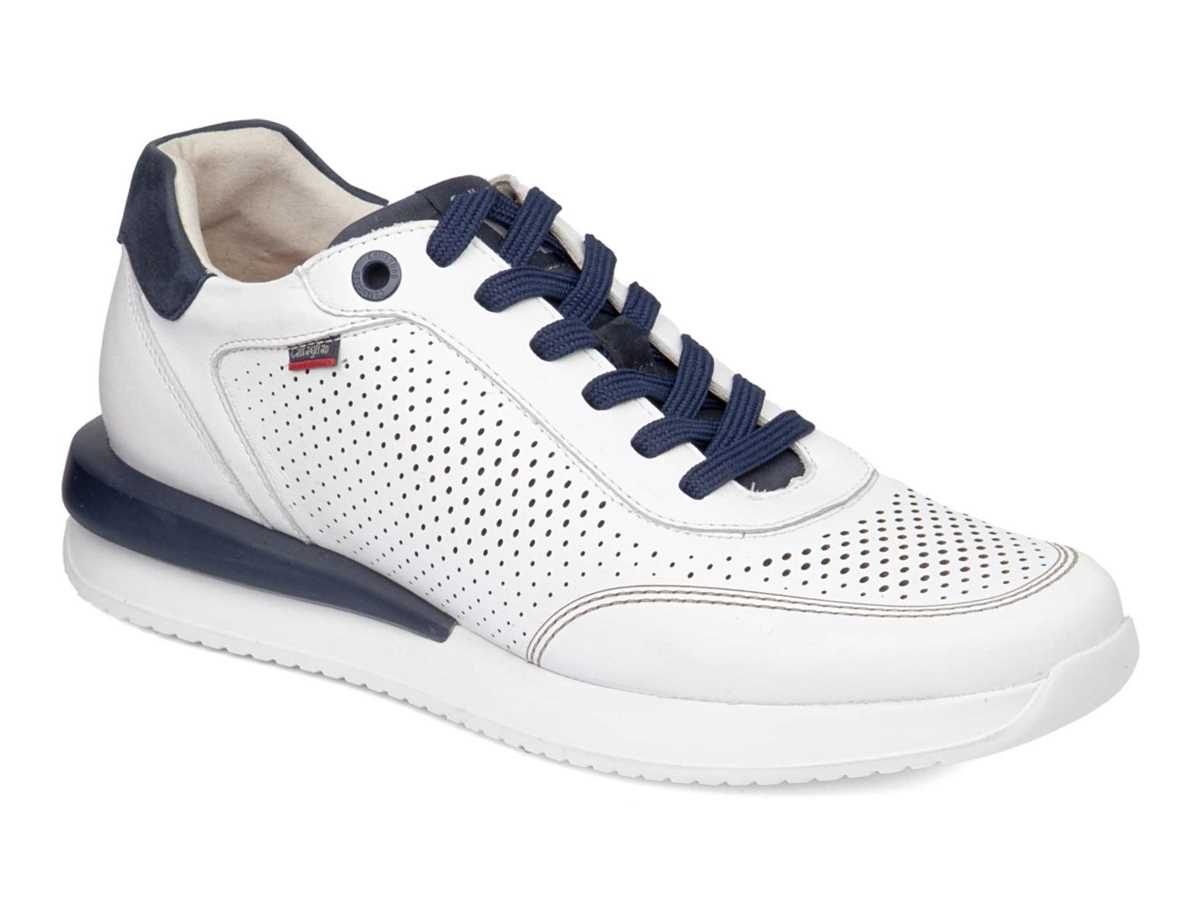 Callaghan 51106 Moses Sneakers Heren Wit Blauw | UNI6417IQ