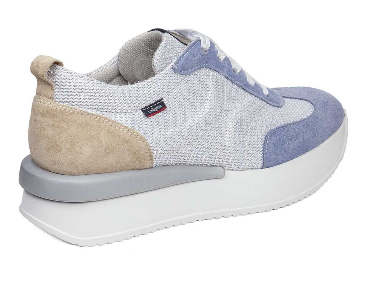 Callaghan 51200 Dina Sneakers Dames Blauw Wit Beige | OVM9878DD