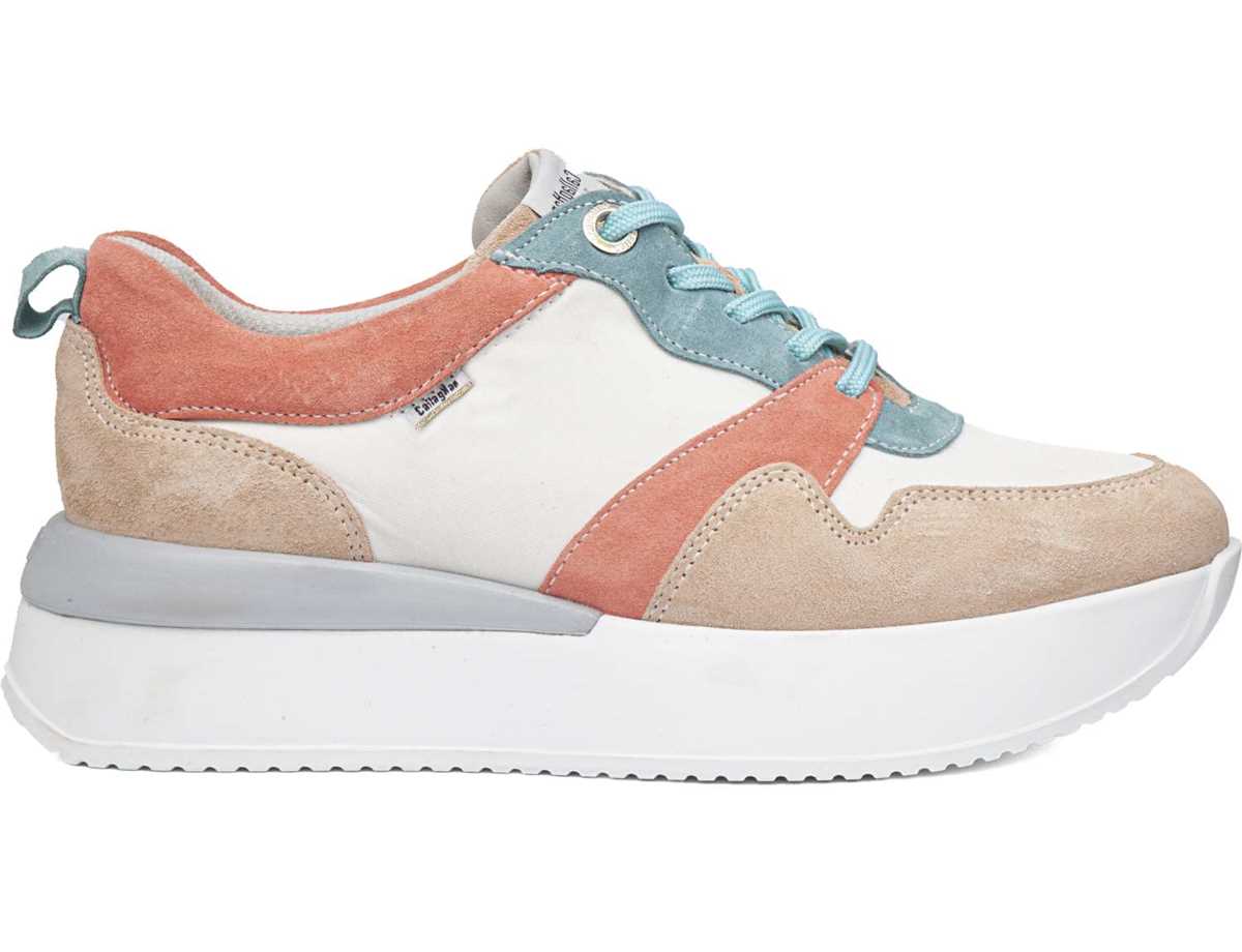 Callaghan 51206 Dina Sneakers Dames Roze Wit Beige | ODU586IG