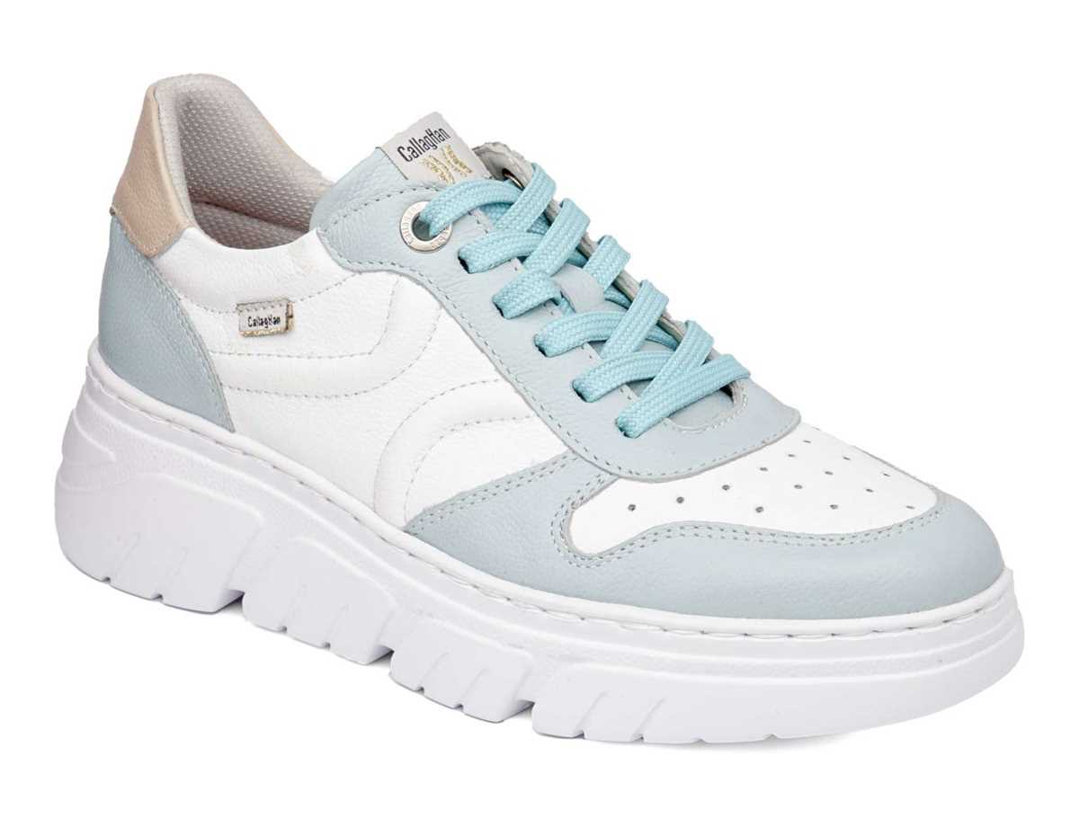 Callaghan 51806 Baccara Platform Sneakers Dames Blauw Wit Roze | XDA9371SB