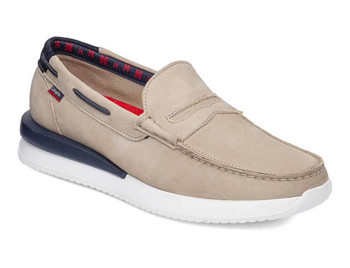 Callaghan 52101 Moses Mocassins Heren Beige Blauw | UUJ9360KK