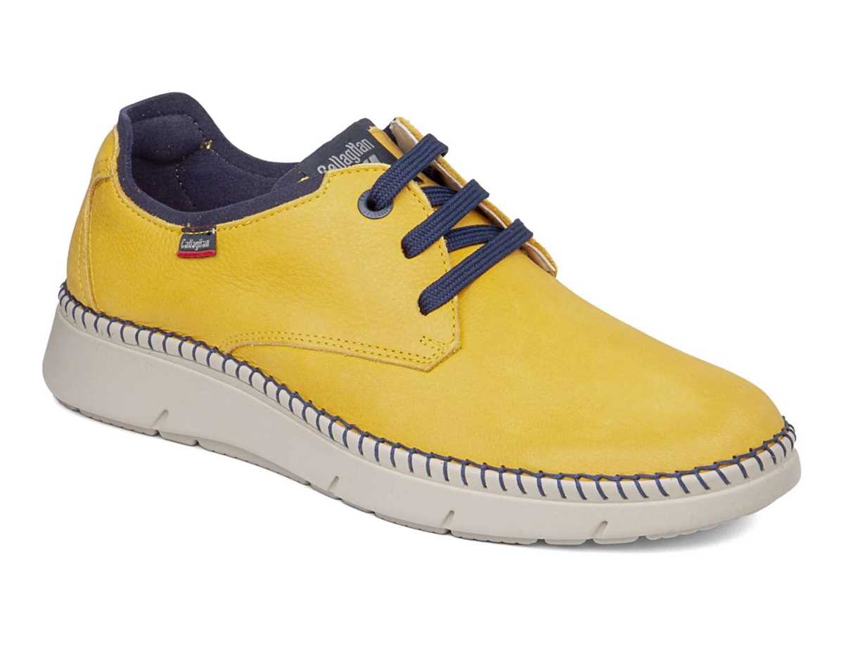 Callaghan 53500 Circular Veterschoenen Heren Geel Blauw | XHG1087YG