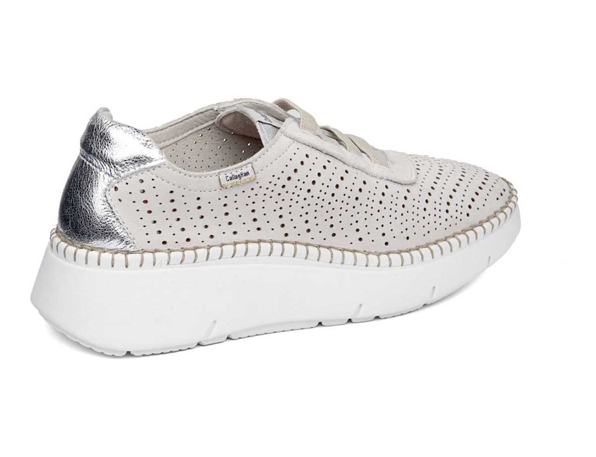 Callaghan 53600 Circular Sra. Platform Sneakers Dames Wit Zilver | IIH7638DV