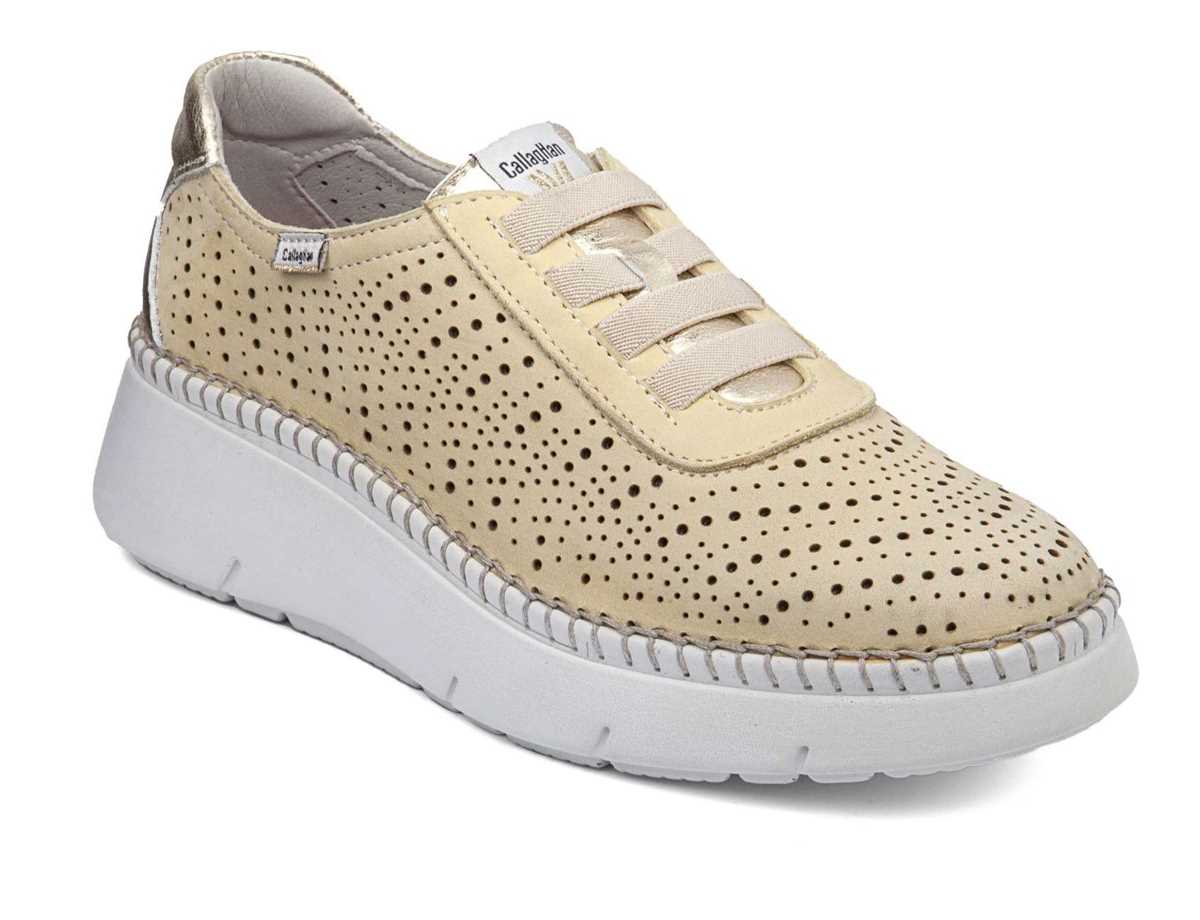 Callaghan 53600 Circular Sra. Platform Sneakers Dames Geel Beige | SUM3693OZ