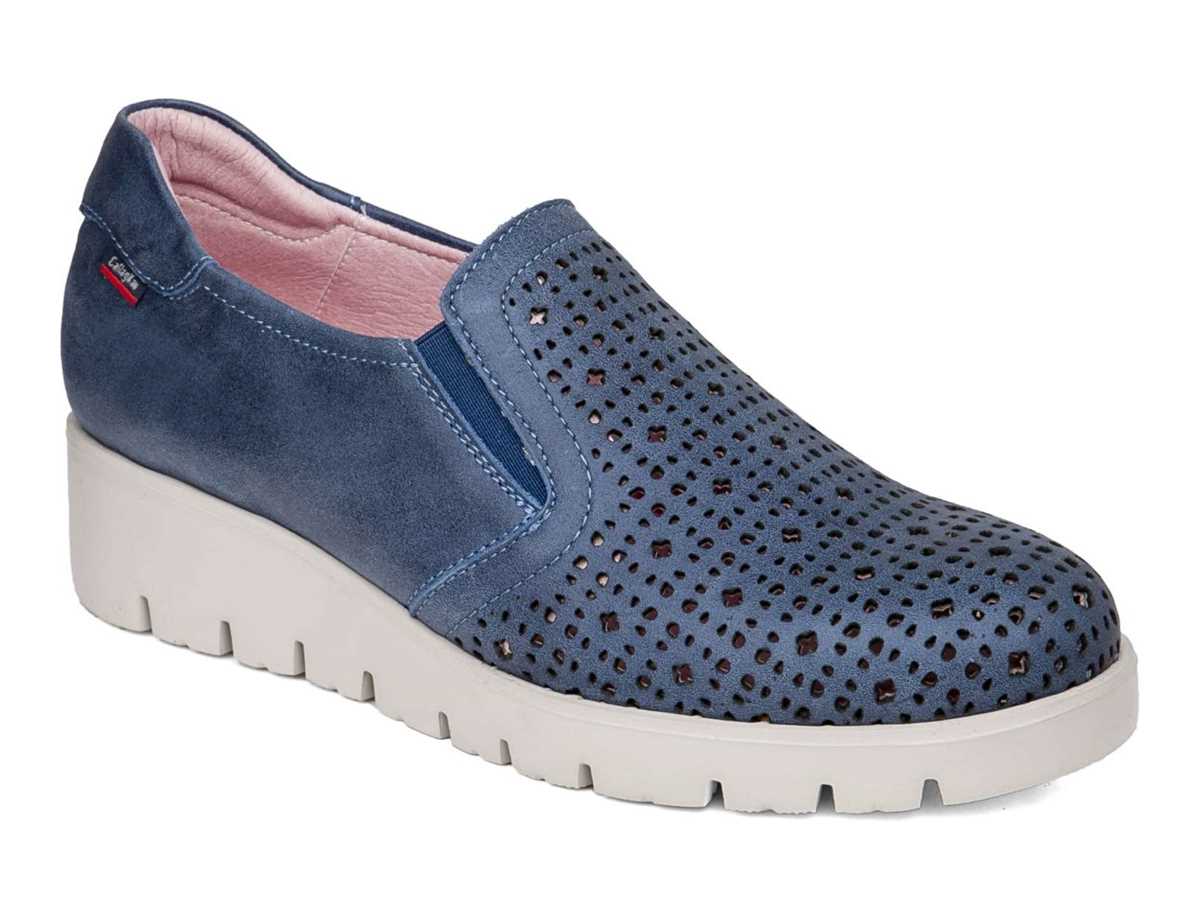 Callaghan 89863 Haman Platform Schoenen Dames Blauw | FBN7667NQ