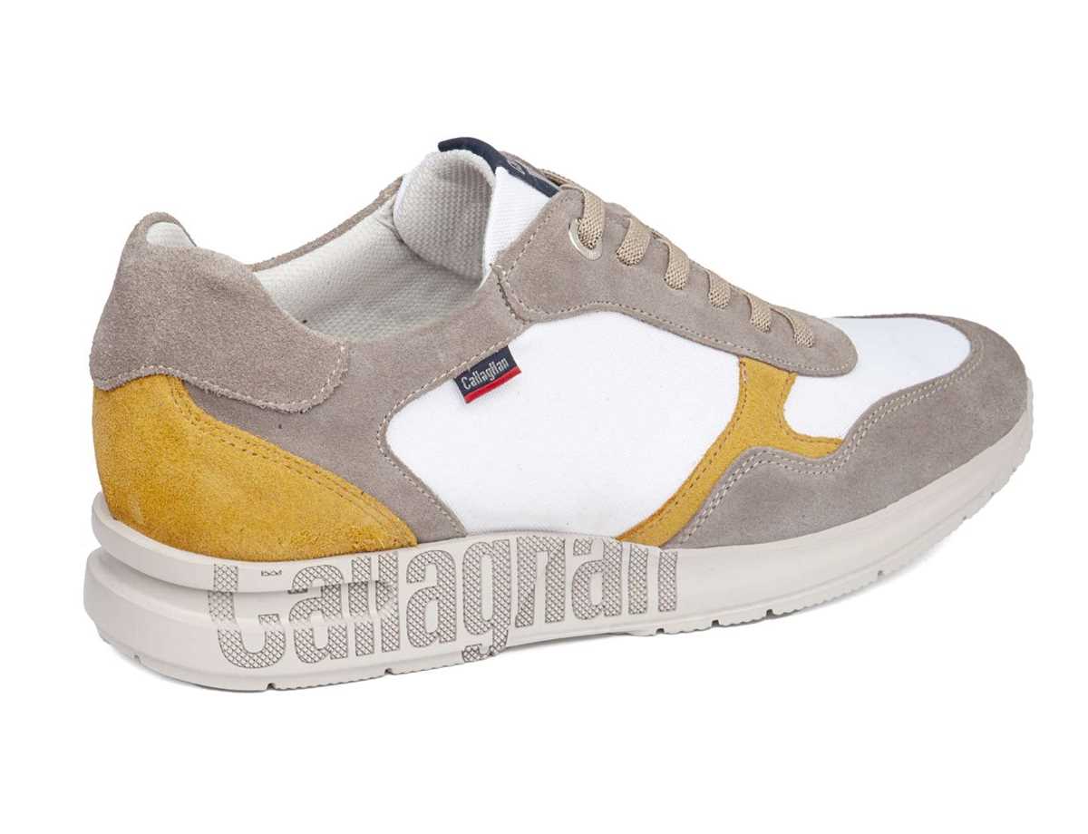 Callaghan 91324 Goliat S.I.Lase Sneakers Heren Grijs Wit Geel | AUQ7335OI