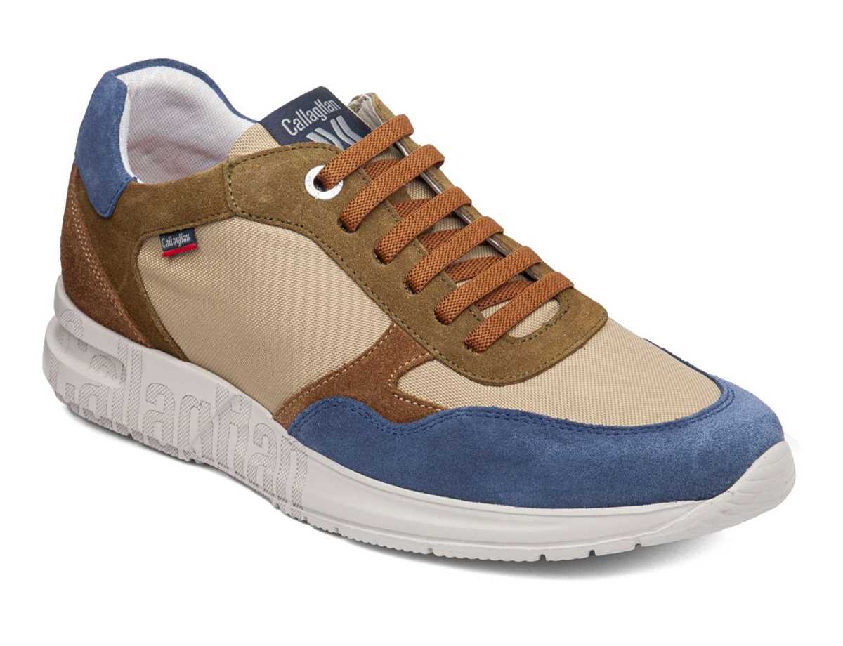 Callaghan 91324 Goliat S.I.Lase Sneakers Heren Blauw Beige Groen | DIL6085LB