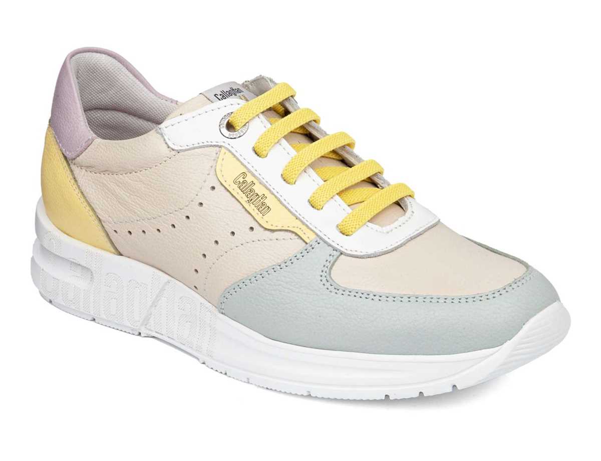 Callaghan 92120 Dorcas S.I.L Sneakers Dames Beige Geel Blauw | FIB7134ZY