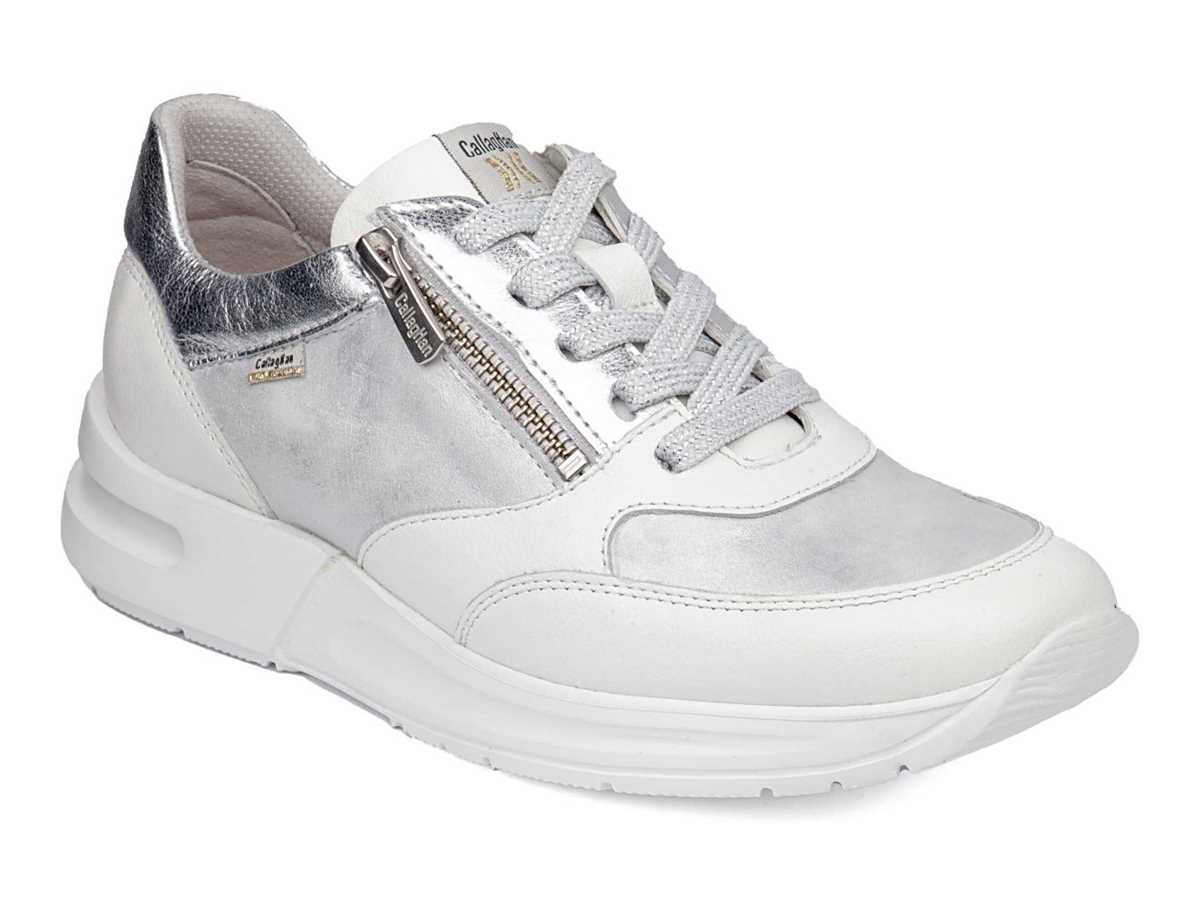 Callaghan 92121 Dorcas S.I.L Sneakers Dames Wit Zilver | LQB774XN